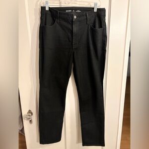 Old Navy High-Rise WOW Black Straight Jeans Size 12 short